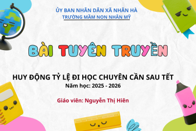 Bài tuyên truyền: “Huy động tỉ lệ đi học chuyên cần sau Tết” – Giáo viên: Nguyễn Thị Hiên