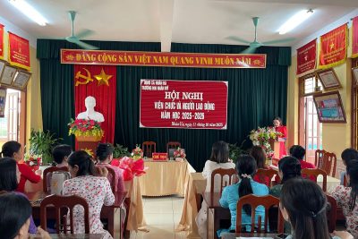 HỘI NGHỊ VIÊN CHỨC VÀ NGƯỜI LAO ĐỘNG NĂM HỌC 2025-2026