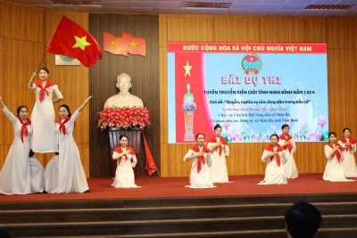 Trường Mầm non Nhân Mỹ phối hợp hỗ trợ Hội Nông dân xã Nhân Hà – Cụm 12 đạt Giải Nhất Hội thi tuyên truyền viên về bầu cử cấp tỉnh Ninh Bình